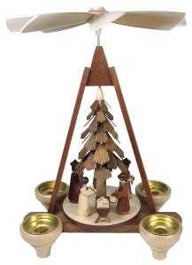 Müller OHG Pyramide 1-stöckig Christi Geburt (Müller OHG 10324) Erzgebirgische Volkskunst: Pyramide 1-stöckig / Christi Geburt